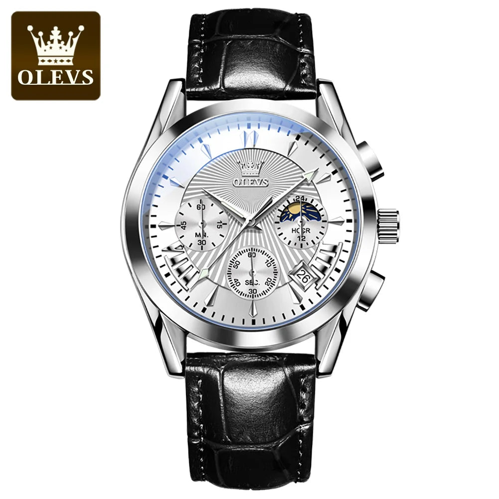 Urban Gear Men’s Luxury Quartz Watch – Waterproof, Leather Strap