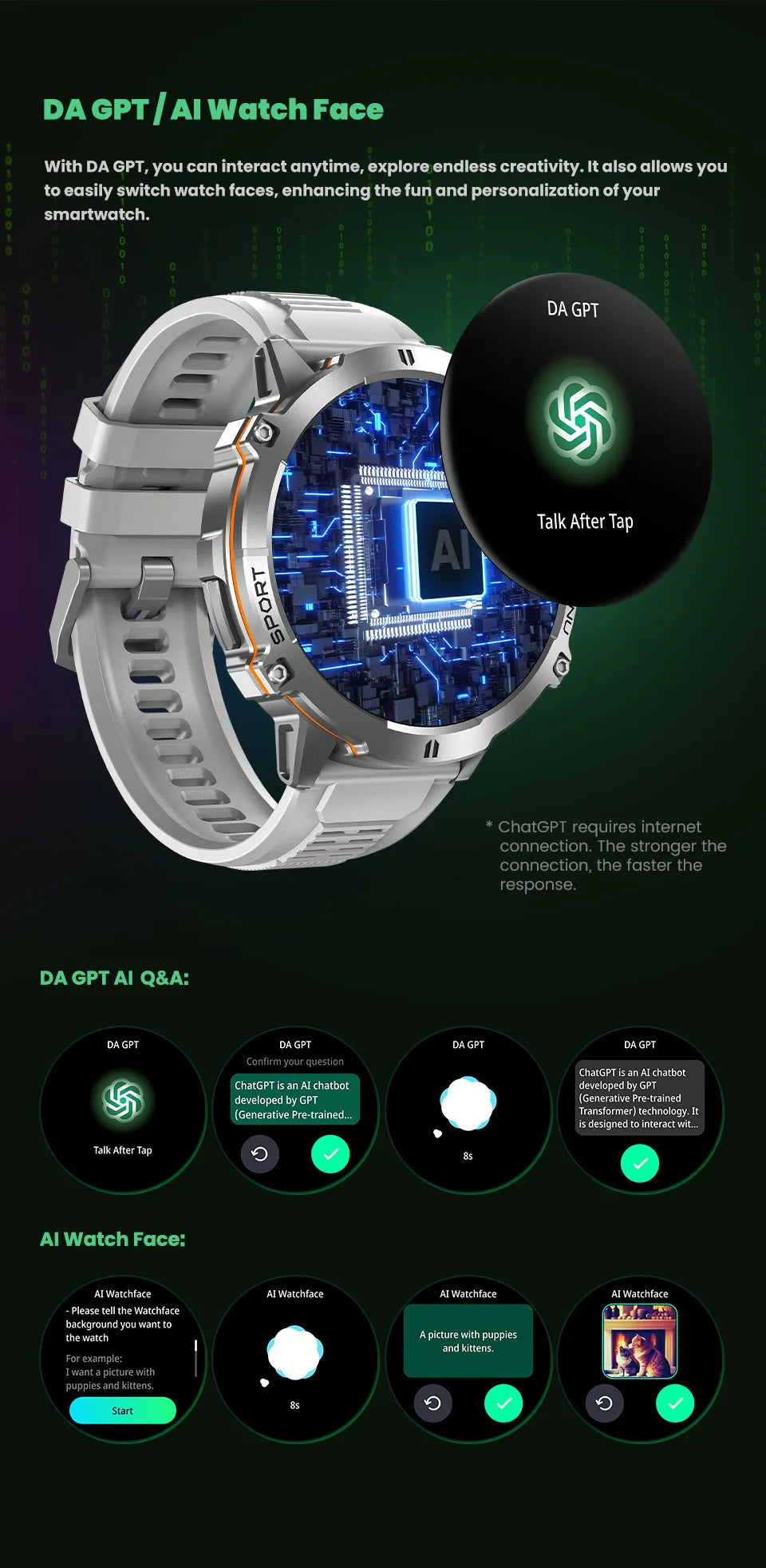 2025 Men’s Tactical Smart Watch