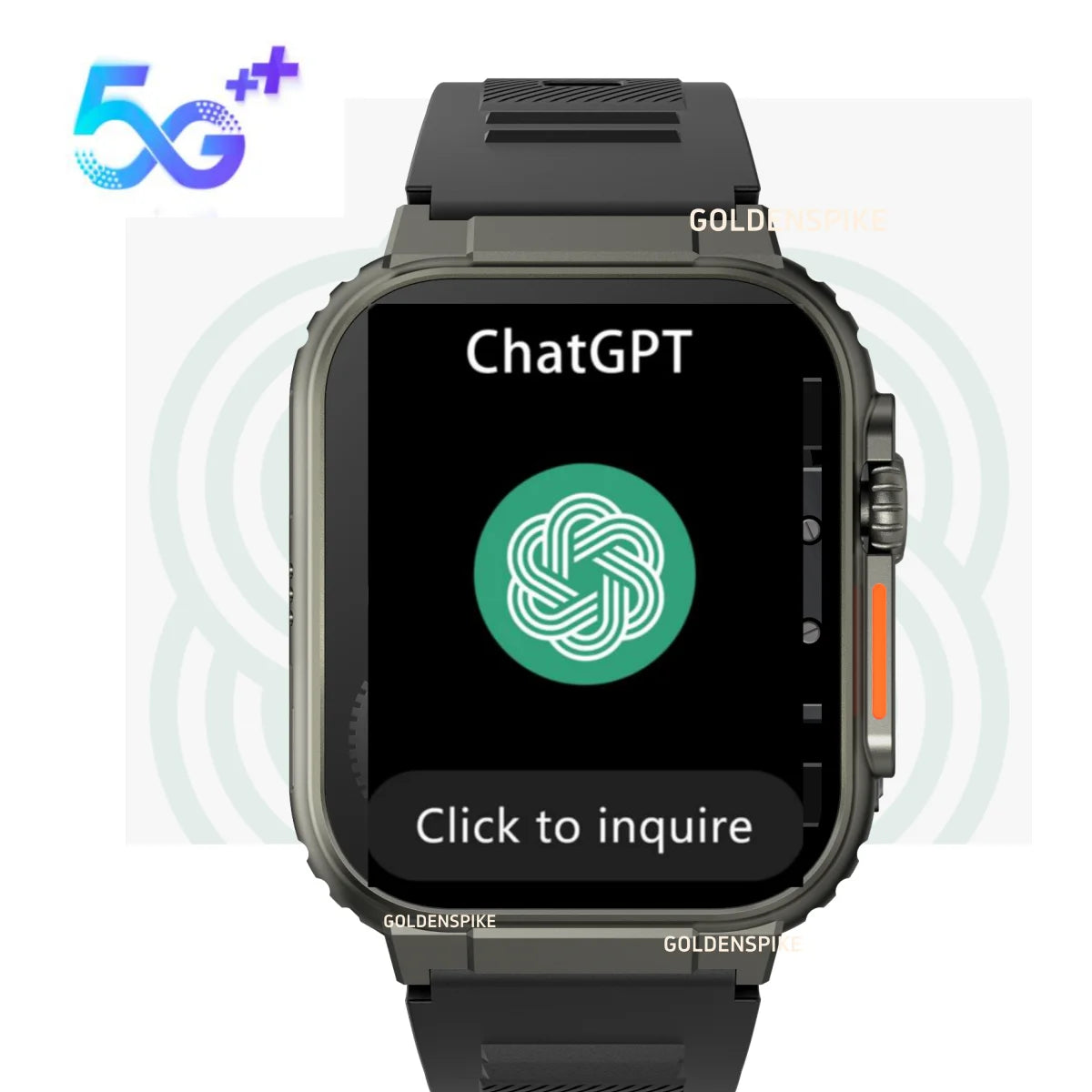 Ultra Ai3 Smartwatch 5G 180° Rotating Camera Google Play GPS WIFI 2.2inch Smartwatch Men