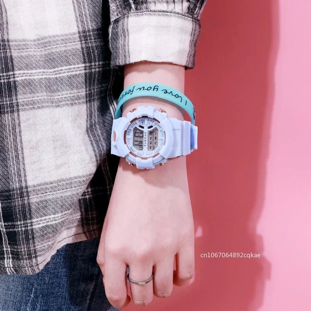 New Minimalist Electronic Watch Student Sports Waterproof Children Luminous Multifunctional Electronic Watches for Women and Men