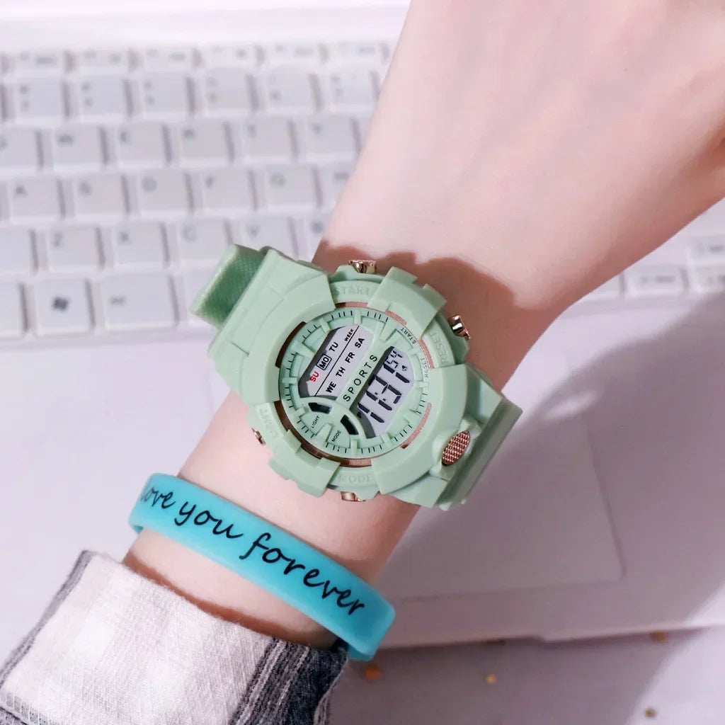 New Minimalist Electronic Watch Student Sports Waterproof Children Luminous Multifunctional Electronic Watches for Women and Men