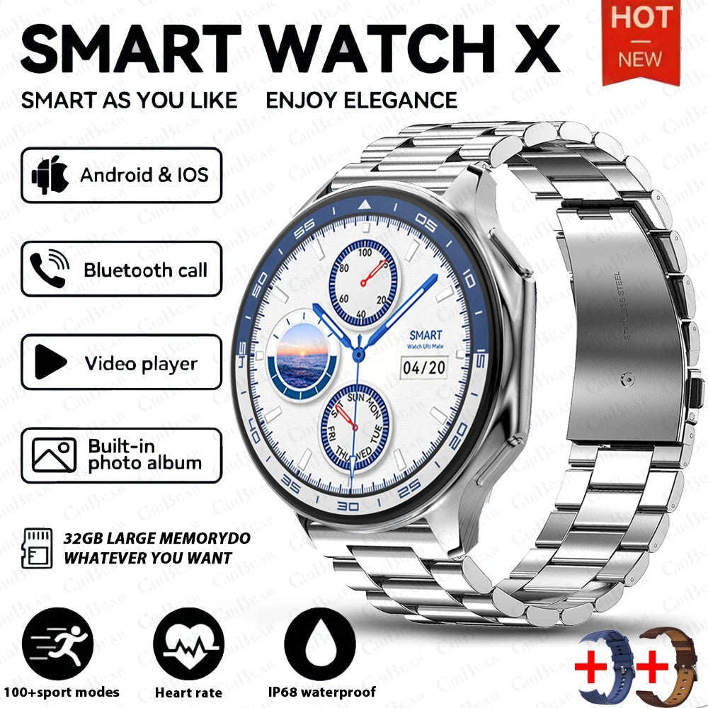 OPPO Watch X AMOLED 32GB Smartwatch Waterproof Men Smart Watch 2024