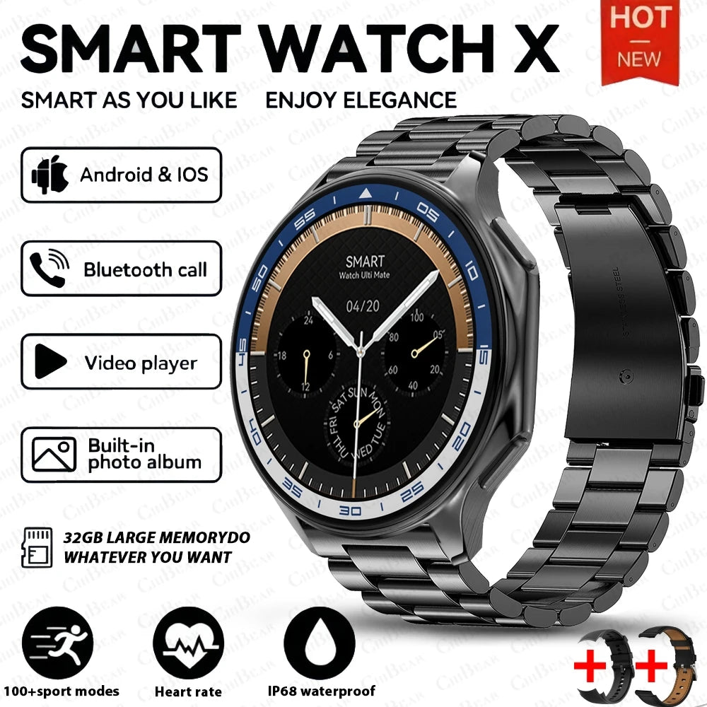 OPPO Watch X AMOLED 32GB Smartwatch Waterproof Men Smart Watch 2024