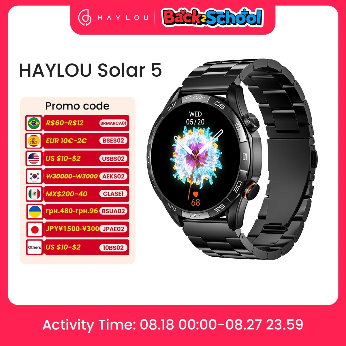 Urban Gear HAYLOU Solar 5 Smartwatch