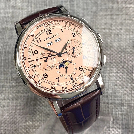 42mm Automatic Calendar Watch — Day Date Month Year 316L