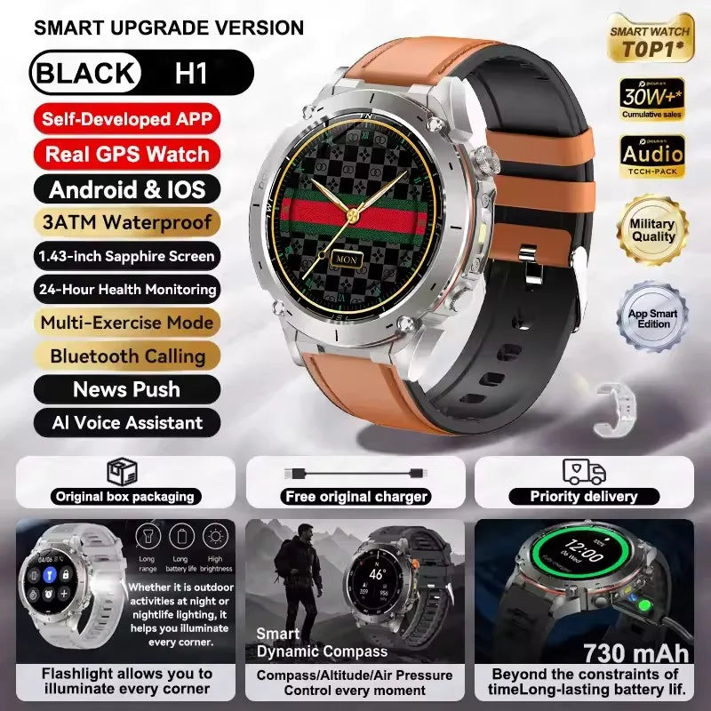Urban Gear Co. 2025 Military Sport Smartwatch