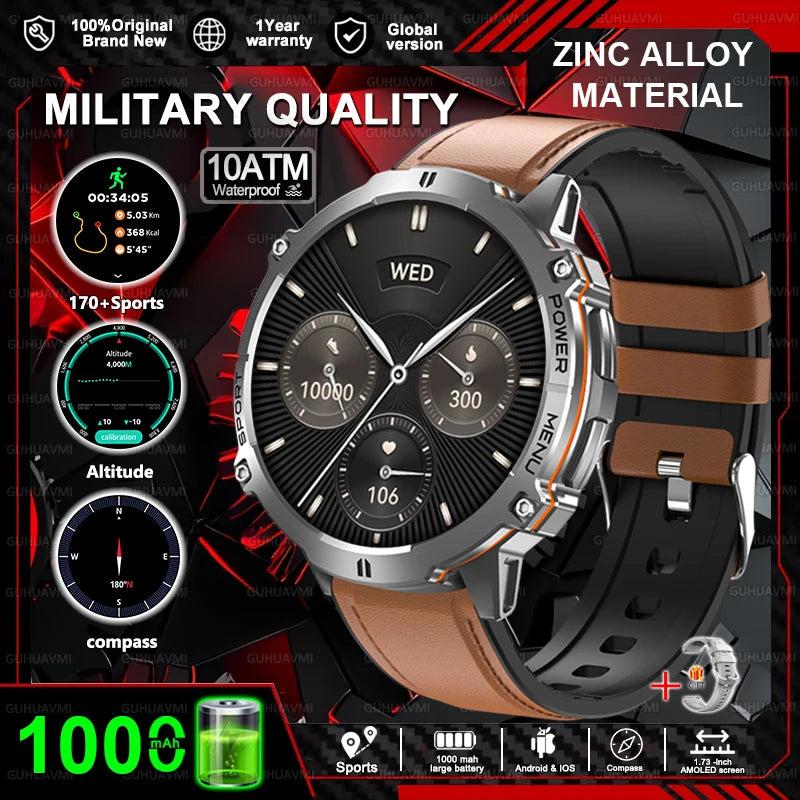 2025 Men’s Tactical Smart Watch