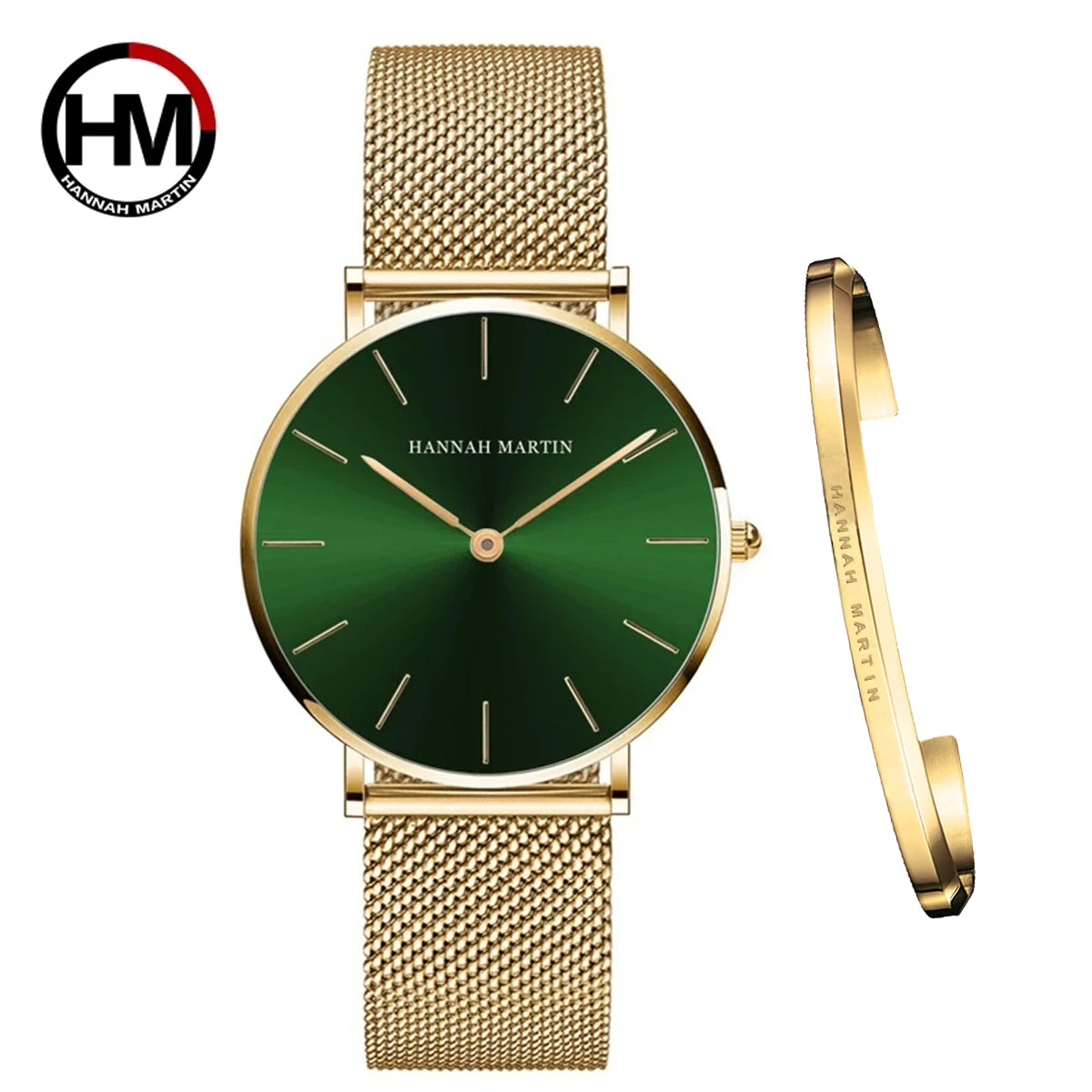 Urban Gear Full Rose Gold Watch Japan Quartz Creative Design Waterproof Stainless Steel Mesh