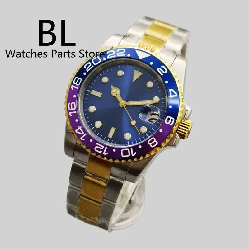 BLIGER 40mm Luxury Diver sapphire crystal