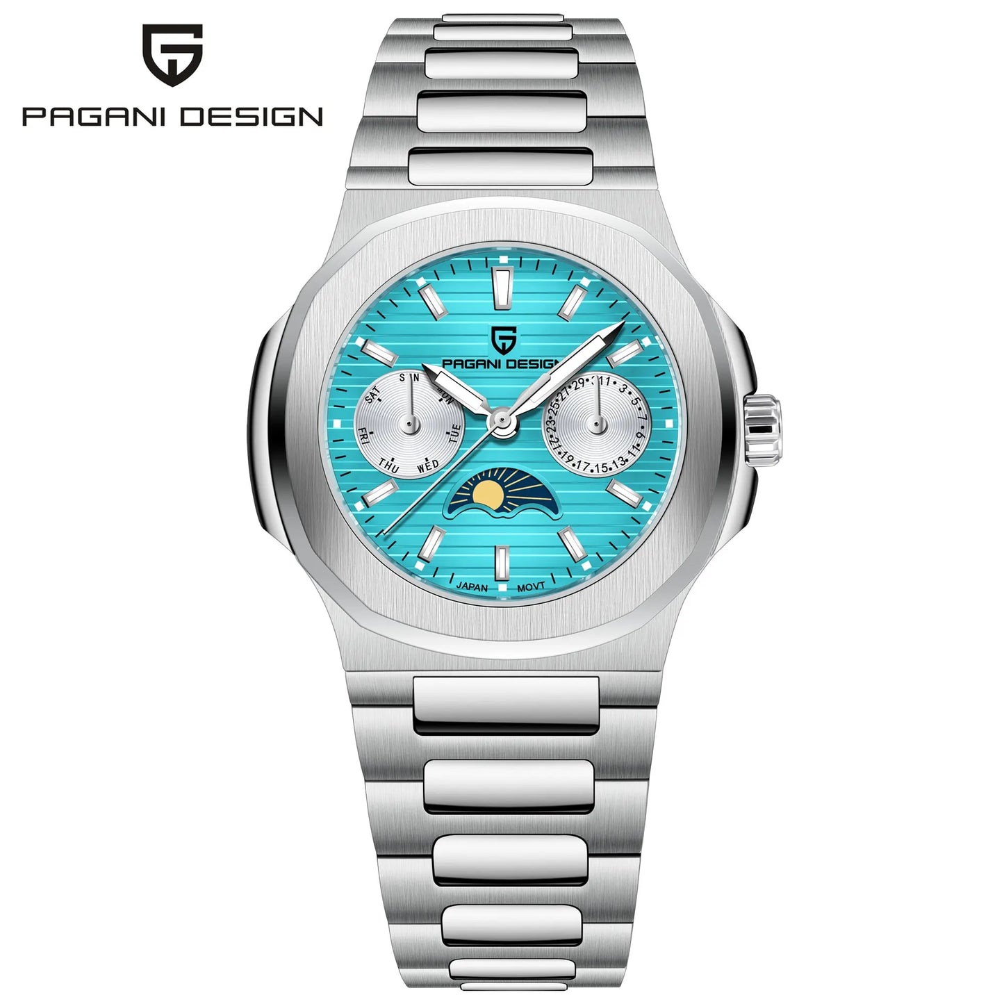 PD1786 Womens MoonPhase Quartz