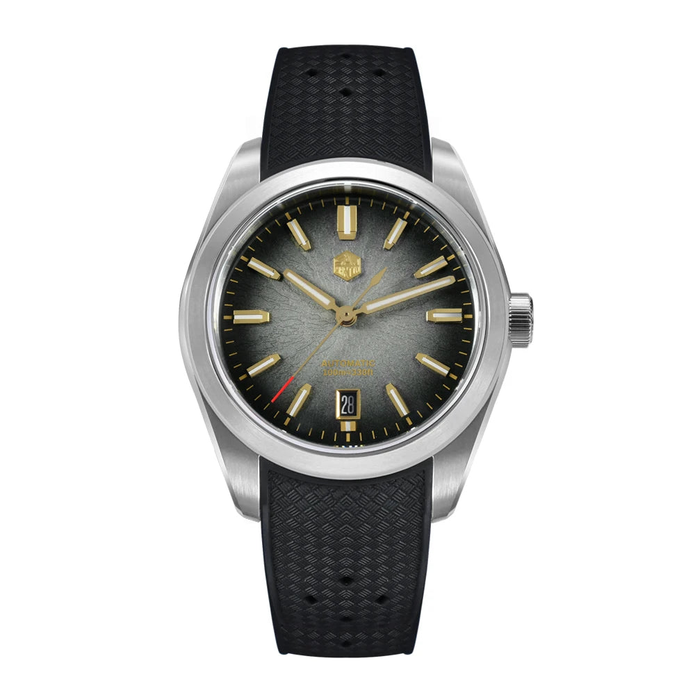 San Martin 39mm SN0144 "JianZhan" Gada Watch Miyota 9015 Original Design Chinese Style Dress Men Automatic Mechanical Watches