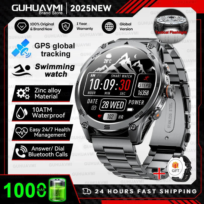 New TREX3 Military 1.75inch HD SmartWatch Men 10ATM