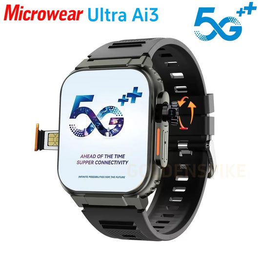 Ultra Ai3 Smartwatch 5G 180° Rotating Camera Google Play GPS WIFI 2.2inch Smartwatch Men