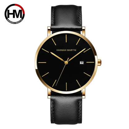 Urban Gear Co Prestige – Golden Black Ultra-Thin Men’s Quartz Watch
