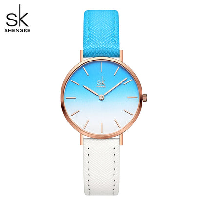 UrbanMuse™ Classic – Minimalist Leather Quartz Watch for Women