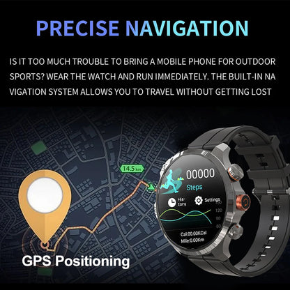 4G AMOLED Fitness Smartwatch — HR & BP 1.75 Display BT Call