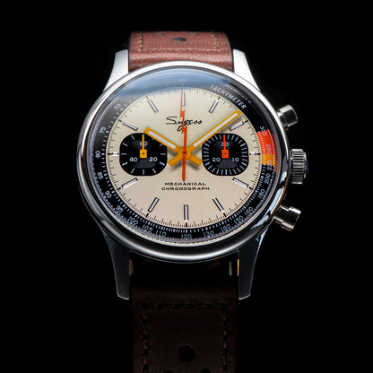 Sugess Men Mechanical Chronograph Seagull ST19