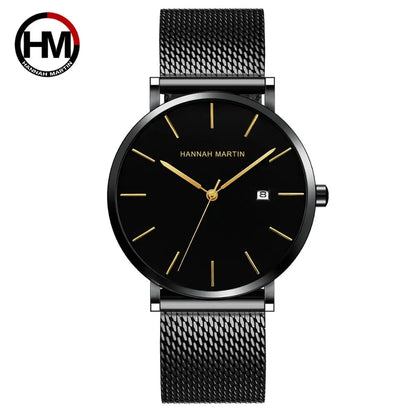 Urban Gear Co Prestige – Golden Black Ultra-Thin Men’s Quartz Watch