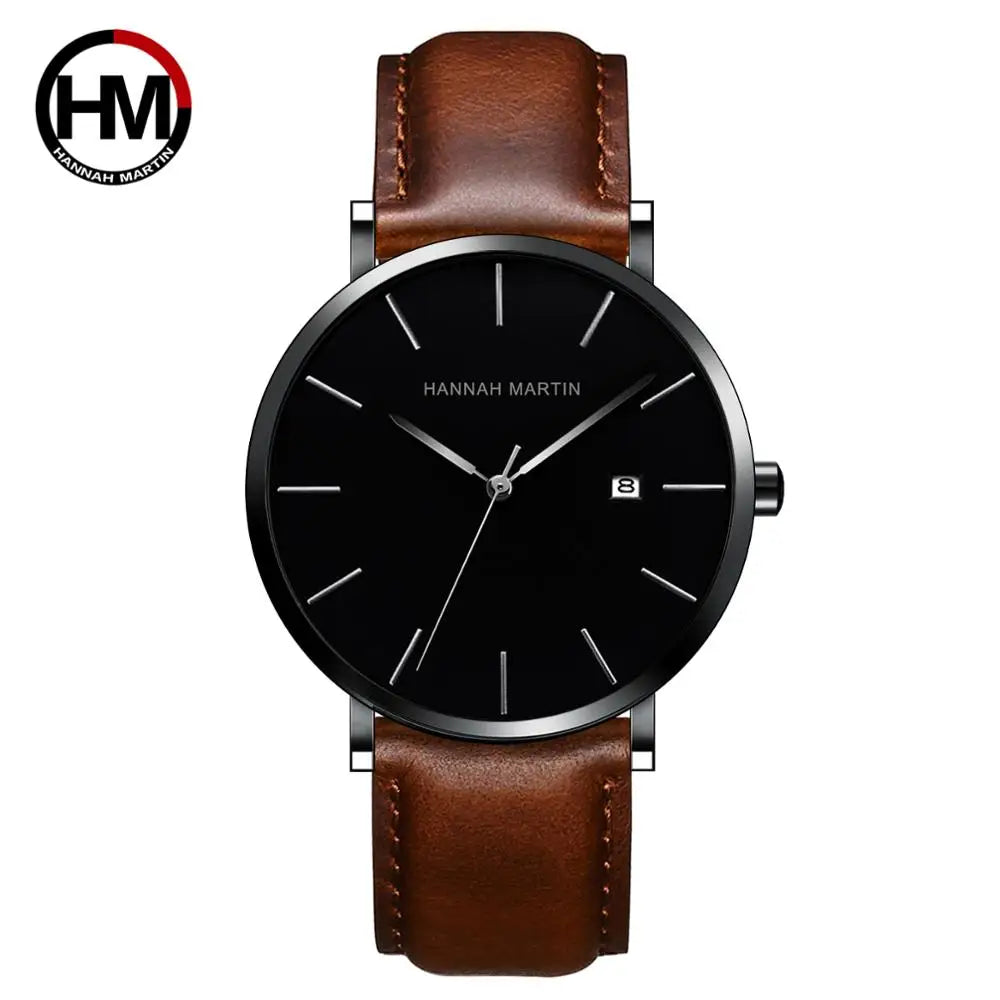 Urban Gear Co Prestige – Golden Black Ultra-Thin Men’s Quartz Watch