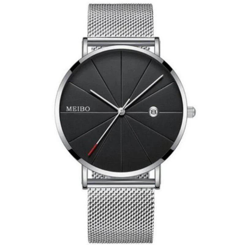 Urban Gear Minimalist Watch Stainless Steel Belt Watches For Man Ultra-Thin Quartz Wristwatch Calendar Date Sales