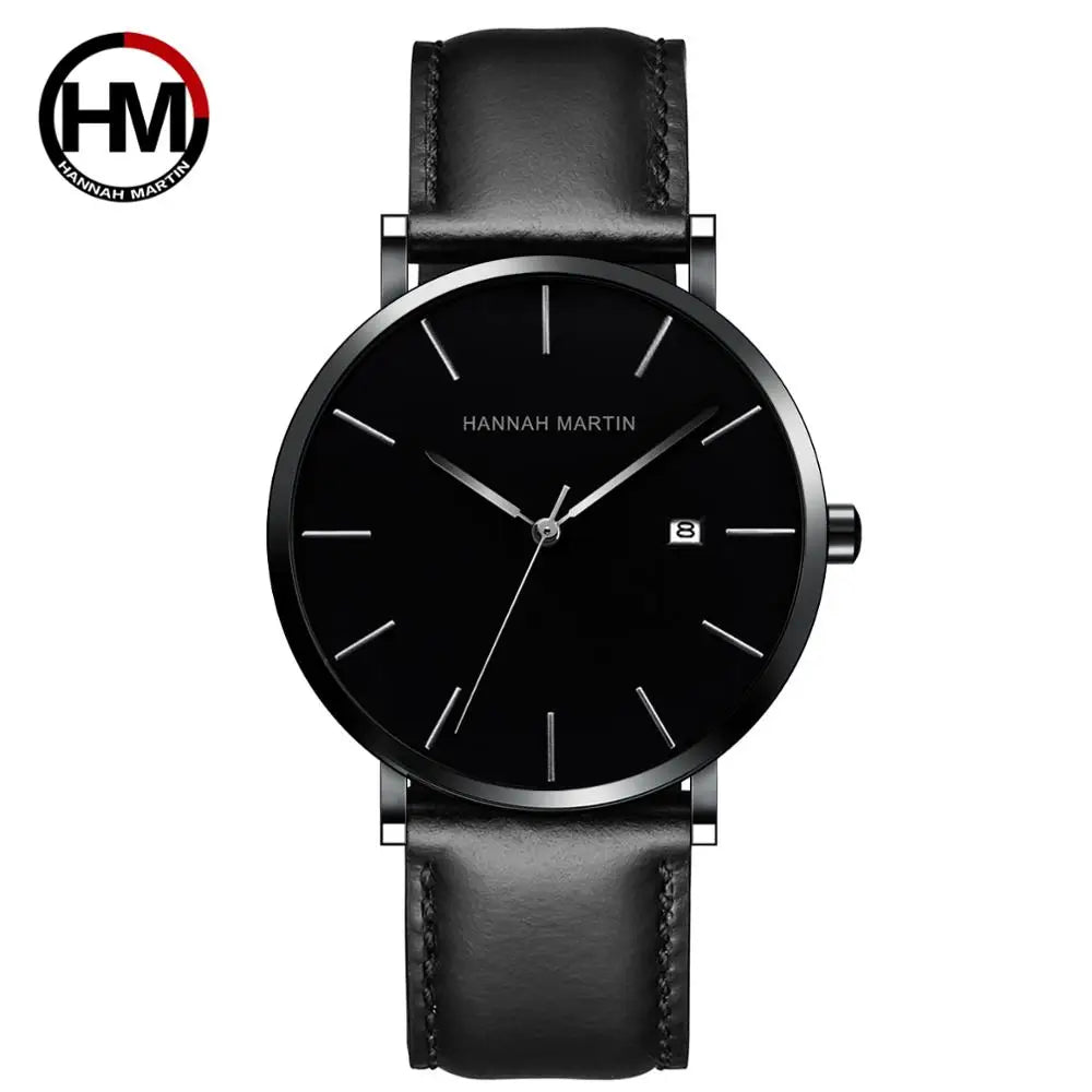 Urban Gear Co Prestige – Golden Black Ultra-Thin Men’s Quartz Watch
