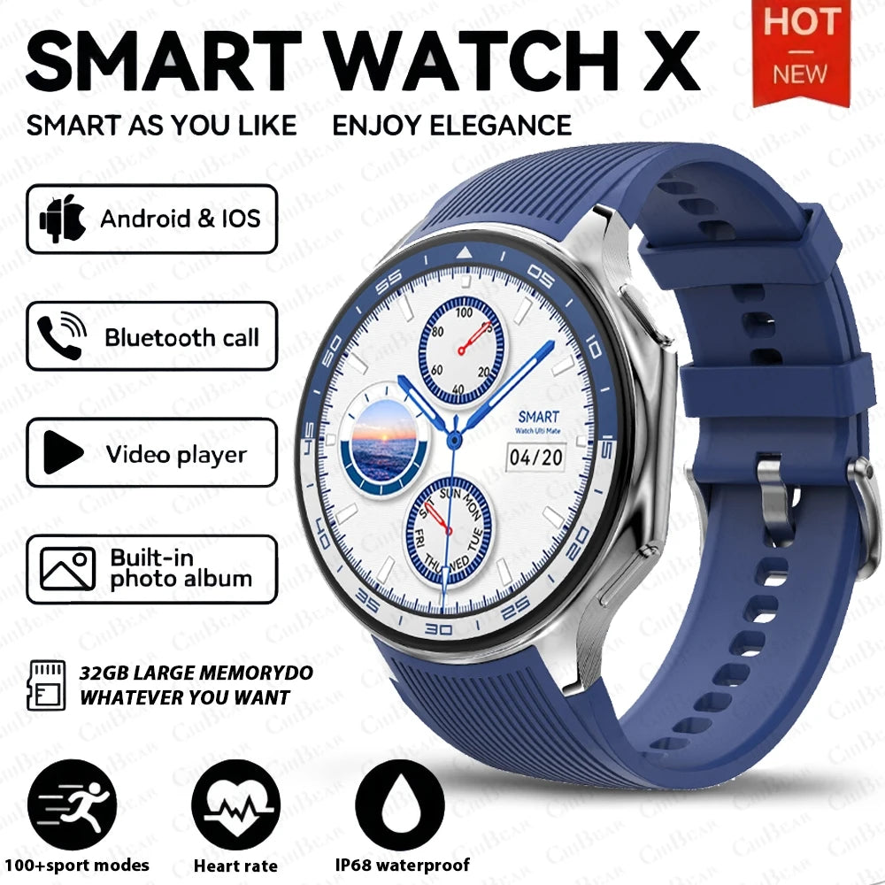 OPPO Watch X AMOLED 32GB Smartwatch Waterproof Men Smart Watch 2024