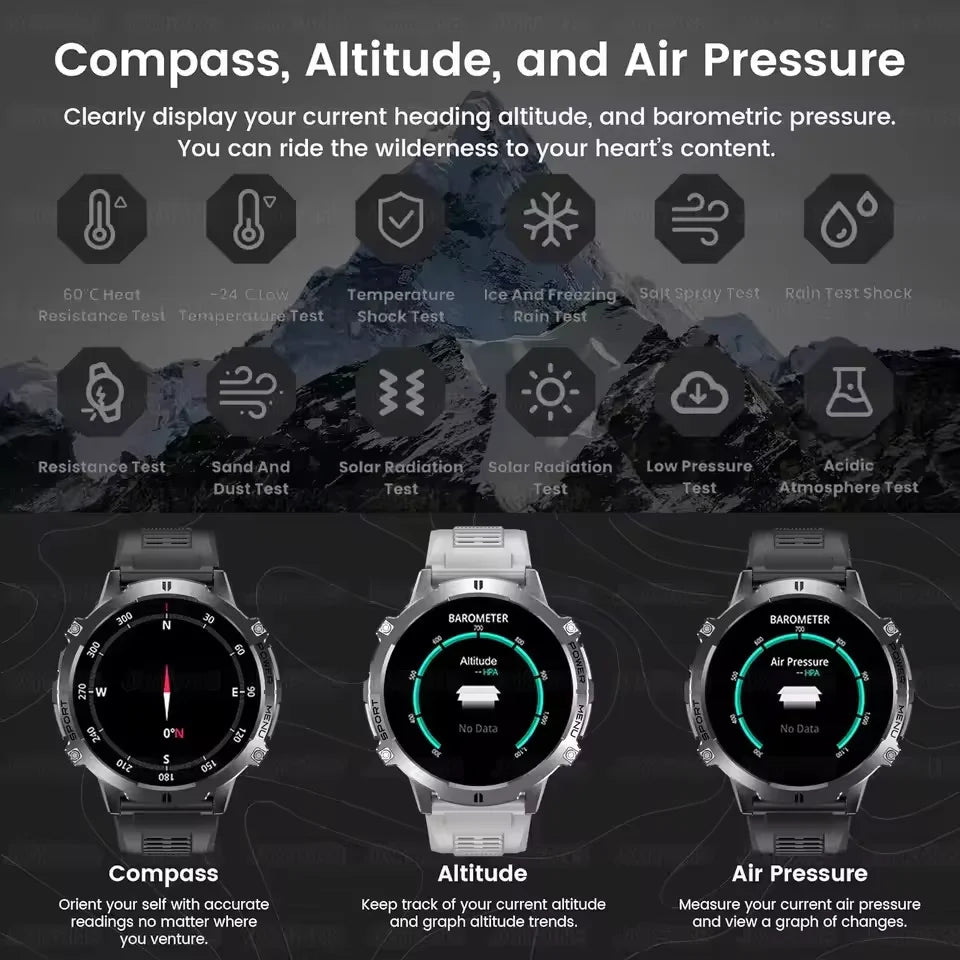 TRex 3 Ultra Smartwatch 1000mAh waterproof GPS