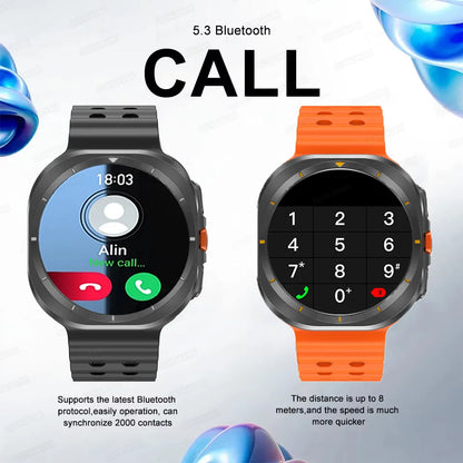 2025 New Watch 7 Ultra Smart Watch Men 32GB Memory Video GPS NFC 47mm AMOLED Fitness