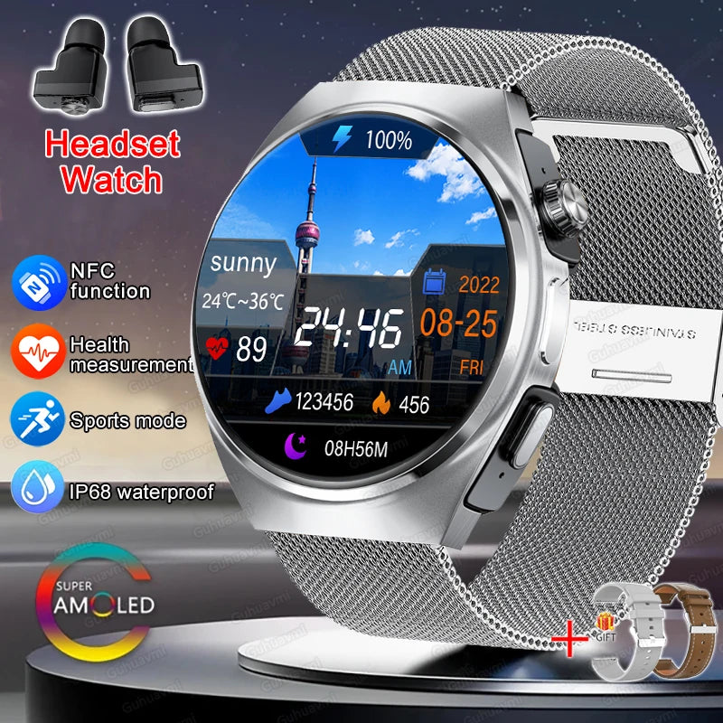 2in1 Smartwatch TWS Earbuds HR & SpO Bluetooth