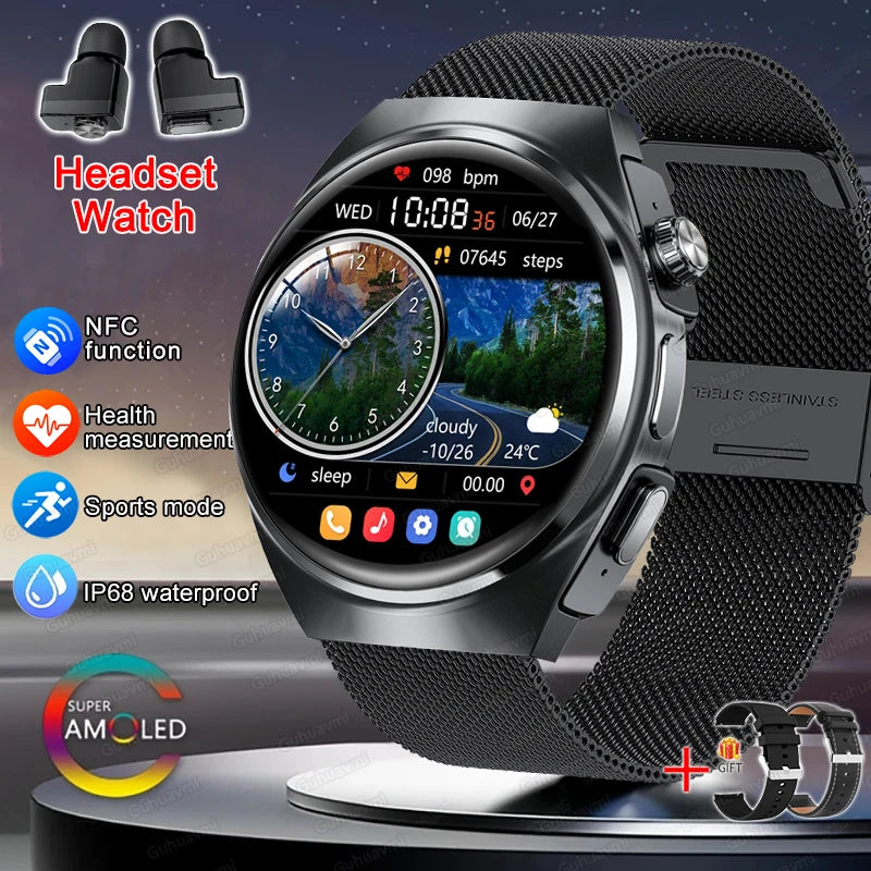 2in1 Smartwatch TWS Earbuds HR & SpO Bluetooth