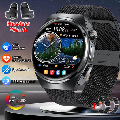 2in1 Smartwatch TWS Earbuds HR & SpO Bluetooth