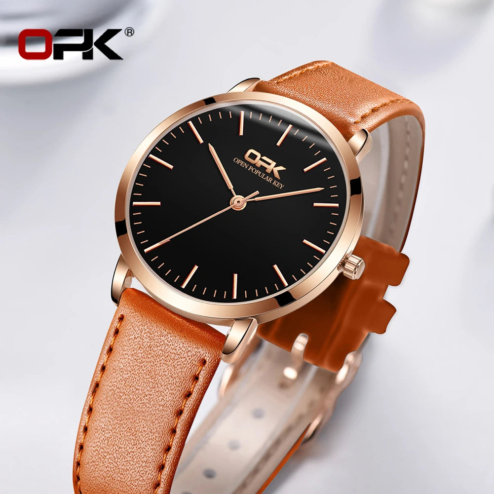Urban Gear OPK 8101 Original Quartz Watch For Women Waterproof Leather Strap