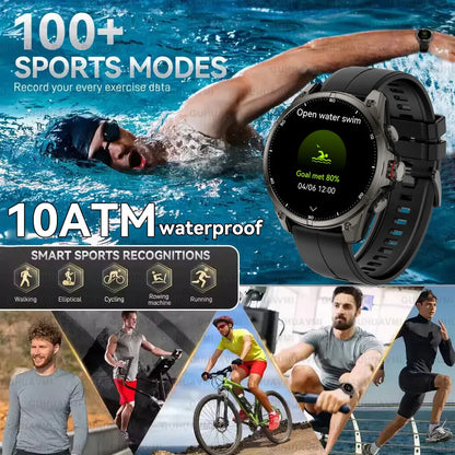 Urban Gear 2025 New Premium GPS Smart Watch Outdoor Altimeter Barometer AMOLED Screen Built-in