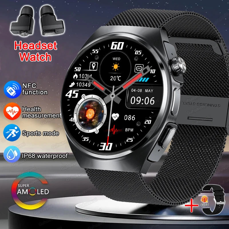 2in1 Smartwatch TWS Earbuds HR & SpO Bluetooth