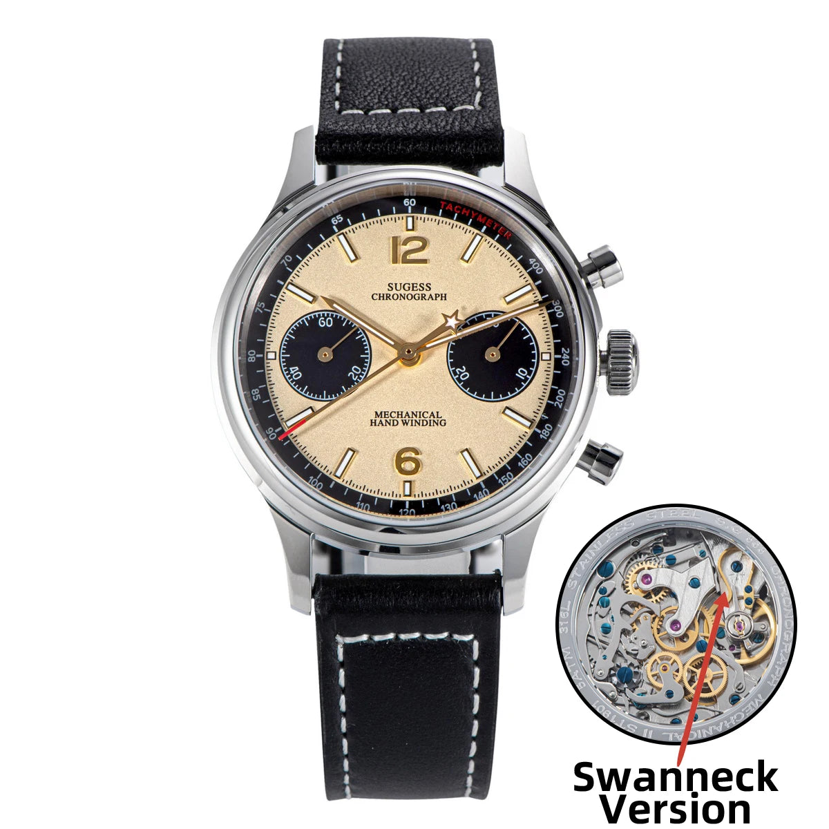 Sugess 1963 Pilot Chronograph Watch