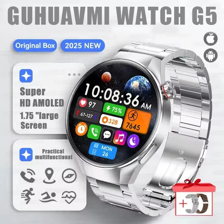 Urban Gear Co. 2025 G5+ Smartwatch – Fitness, GPS & AMOLED Display