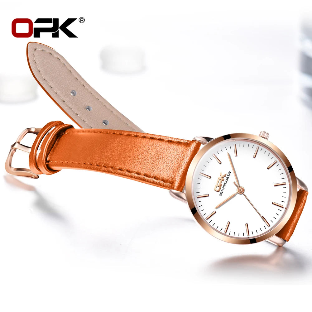 Urban Gear OPK 8101 Original Quartz Watch For Women Waterproof Leather Strap