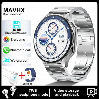 2025 AMOLED Smartwatch — 32GB HD Screen BT Call