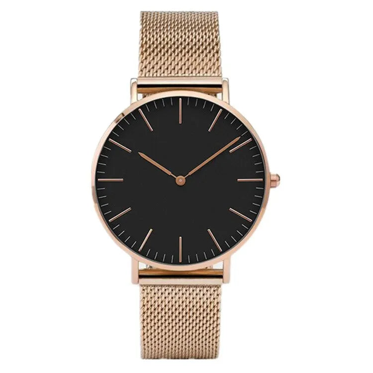 Urban Gear Co. Luxury Rose Gold Watch Women Bracelet Watches Brand Ladies Casual Quartz Watch Steel Women's Wristwatch