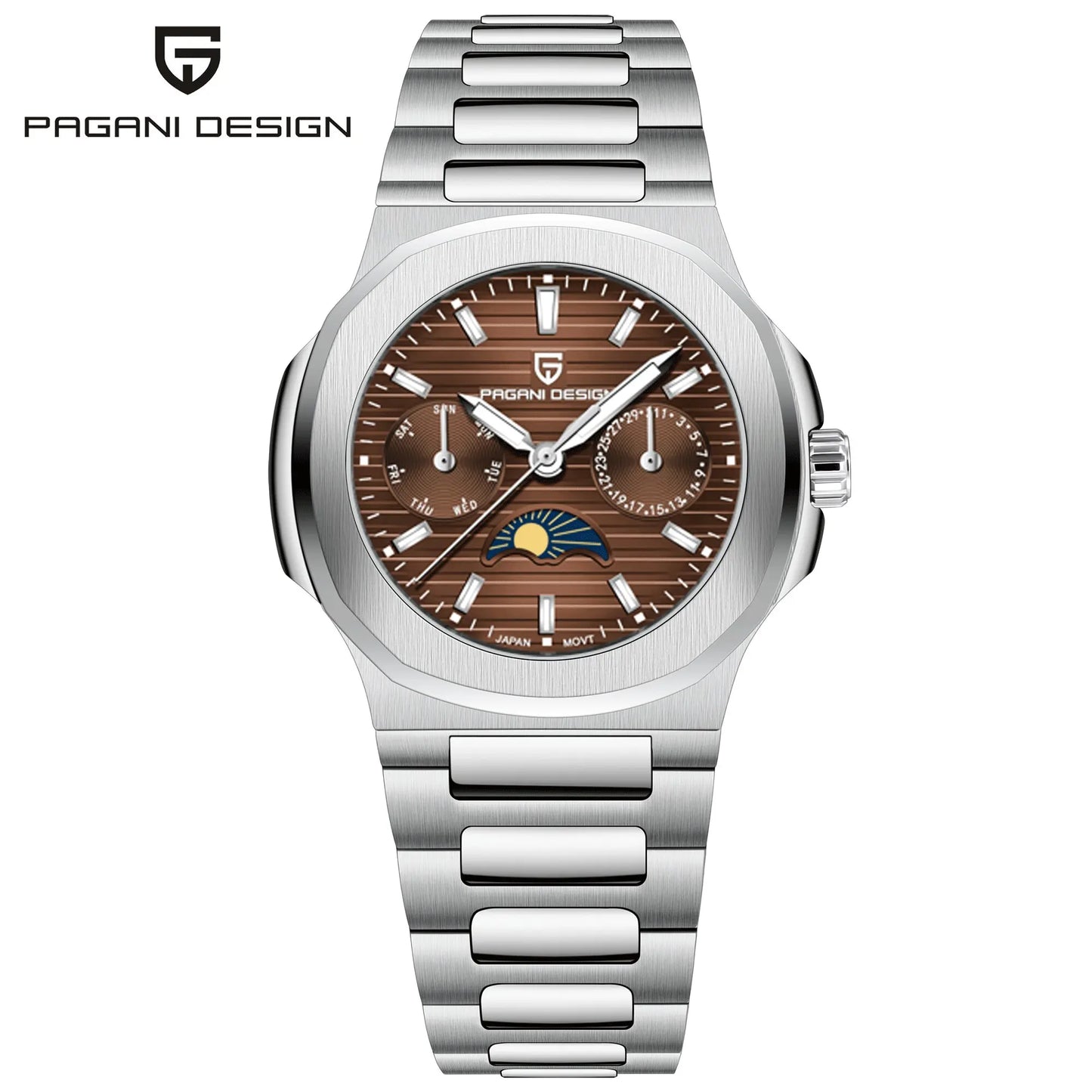 PD1786 Womens MoonPhase Quartz