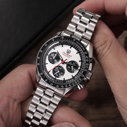 Watchdives WD1863 Chronograph Watch VK63 Quartz Movement Bubble Sapphire Crystal 10Bar Waterproof Luminous 39mm Vintage Watches