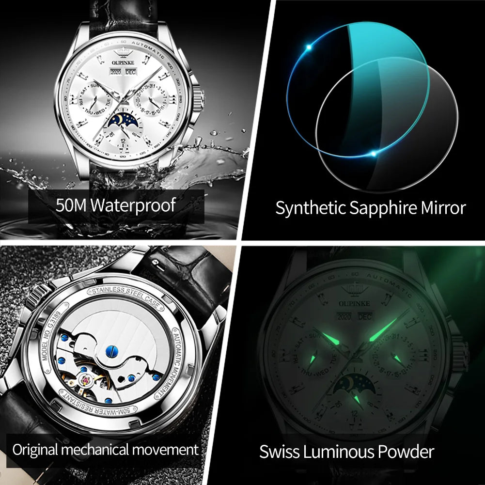 Urban Gear LunaTime Automatic (moon phase highlight)