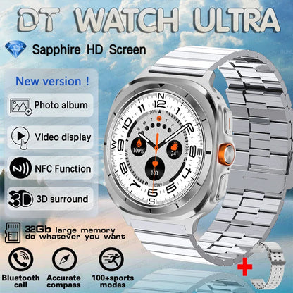 2025 New Watch 7 Ultra Smart Watch Men 32GB Memory Video GPS NFC 47mm AMOLED Fitness