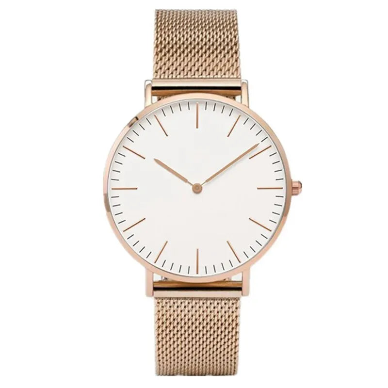 Urban Gear Co. Luxury Rose Gold Watch Women Bracelet Watches Brand Ladies Casual Quartz Watch Steel Women's Wristwatch