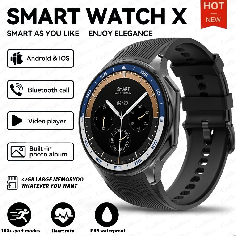 OPPO Watch X AMOLED 32GB Smartwatch Waterproof Men Smart Watch 2024