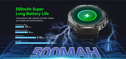 2025 New Military Bluetooth Call Smart Watch Built-in GPS Compass Barometric Altimeter 10ATM Waterproof Sports Smartwatches Men