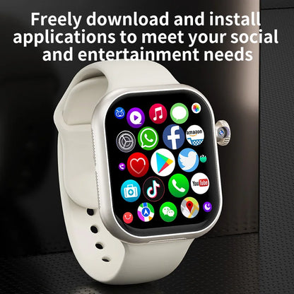 S10 Plus Cellular Version Smart Watch 4G Android 10.0 Watch 2.29'' Amoled Screen 180° Telescopic Camera WIFI Women Smartwatch