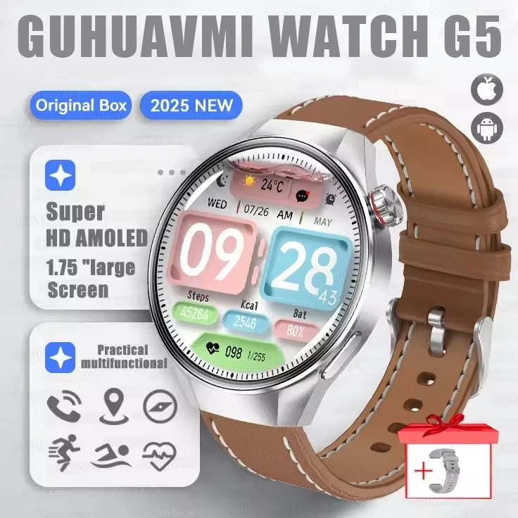 Urban Gear Co. 2025 G5+ Smartwatch – Fitness, GPS & AMOLED Display