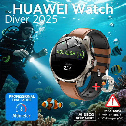 Urban Gear 2025 New Premium GPS Smart Watch Outdoor Altimeter Barometer AMOLED Screen Built-in