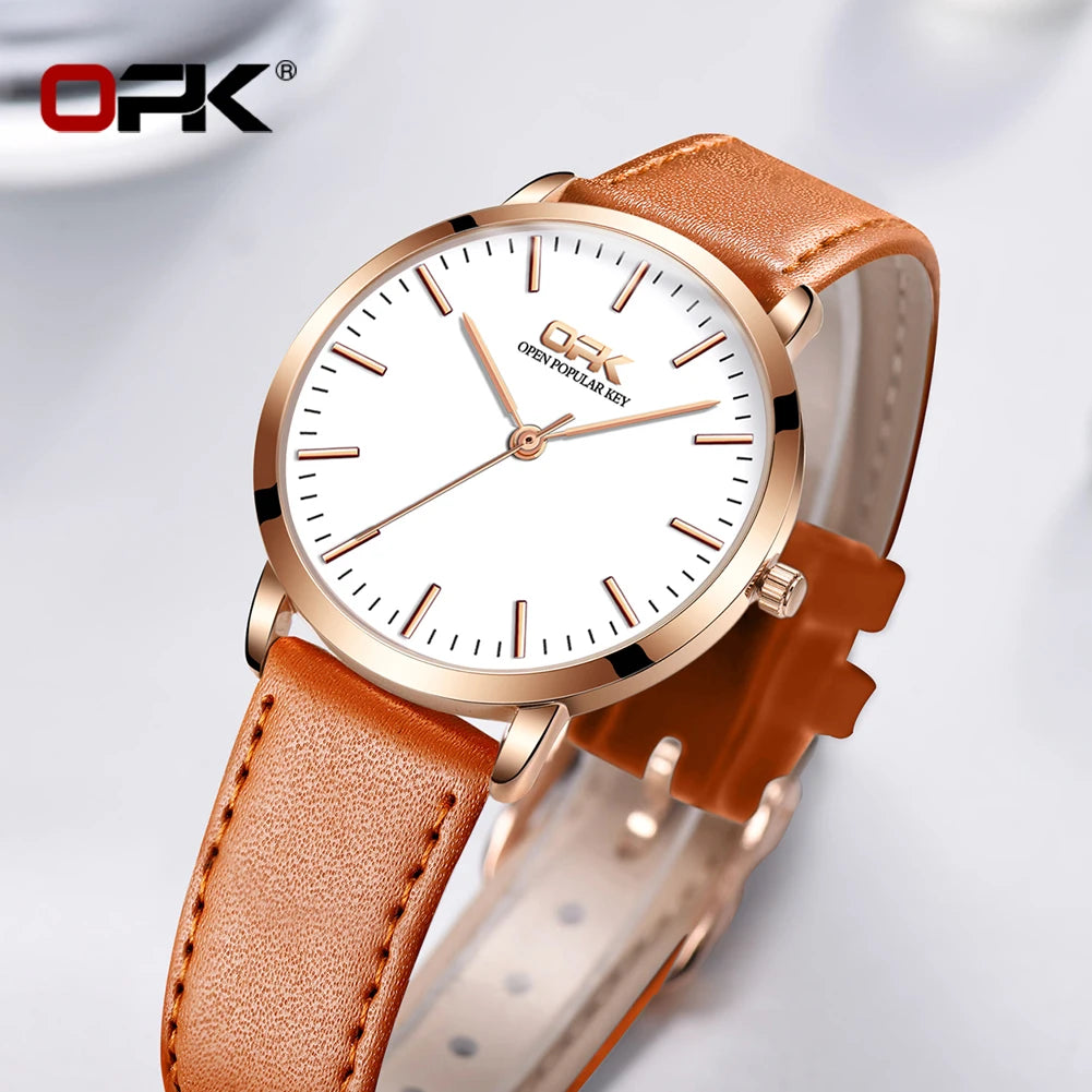 Urban Gear OPK 8101 Original Quartz Watch For Women Waterproof Leather Strap